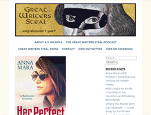 Tablet Screenshot of greatwriterssteal.com